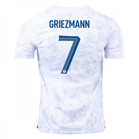Divisa di Calcio Francia Griezmann 7 Trasferta Mondiali 2022